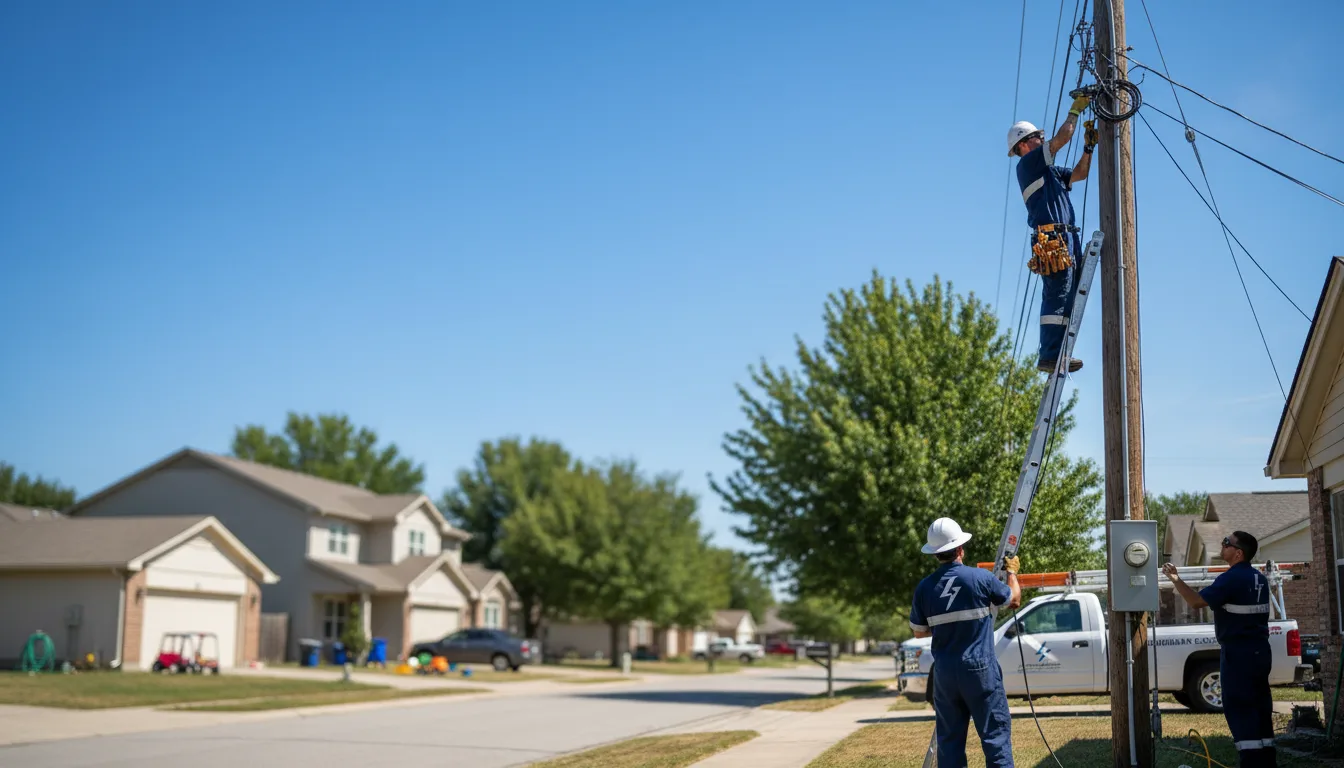 Residential electrician providing installation services in Walthourville, GA